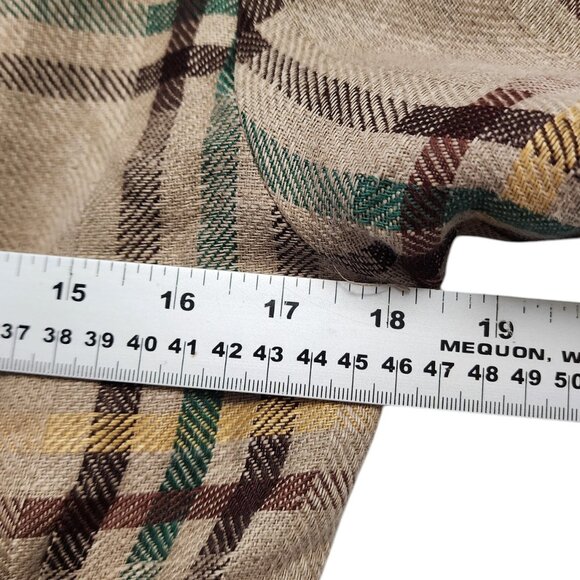 Vintage Mixage Linen Blazer Plaid Double Breasted Women's Size 38 Lightweight - Picture 12 of 13